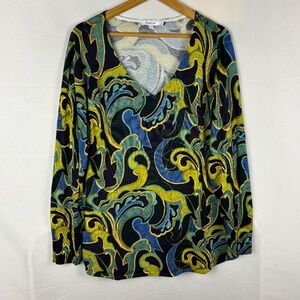 Chico's Women Long Sleeve Lightweight Pullover Sweater XL Boho Office Business